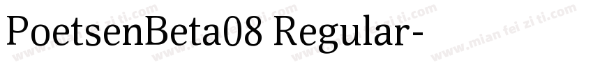 PoetsenBeta08 Regular字体转换